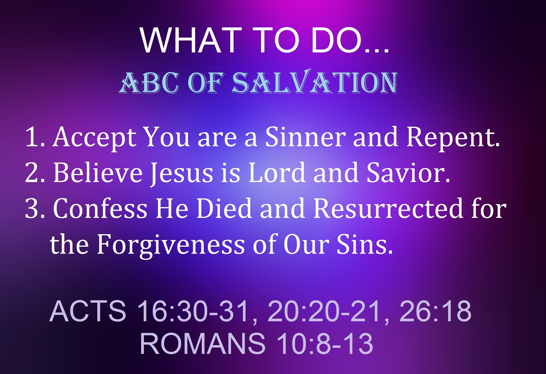 abc of salvation
